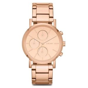 New DKNY Rose Gold Chronograph Watch